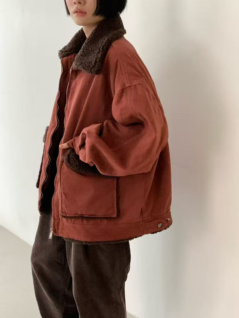 韓國直送Cozy Sherpa-Lined Jacket - HLY & CHOCCICO