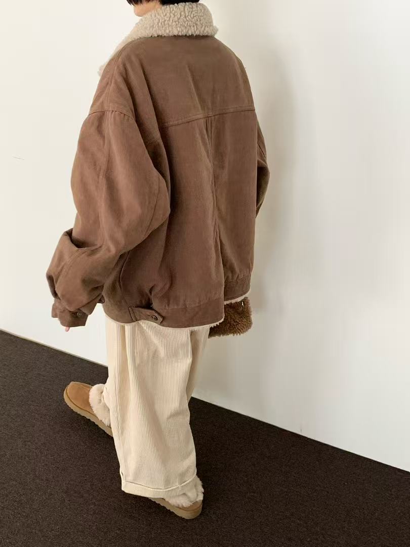 韓國直送Cozy Sherpa-Lined Jacket - HLY & CHOCCICO