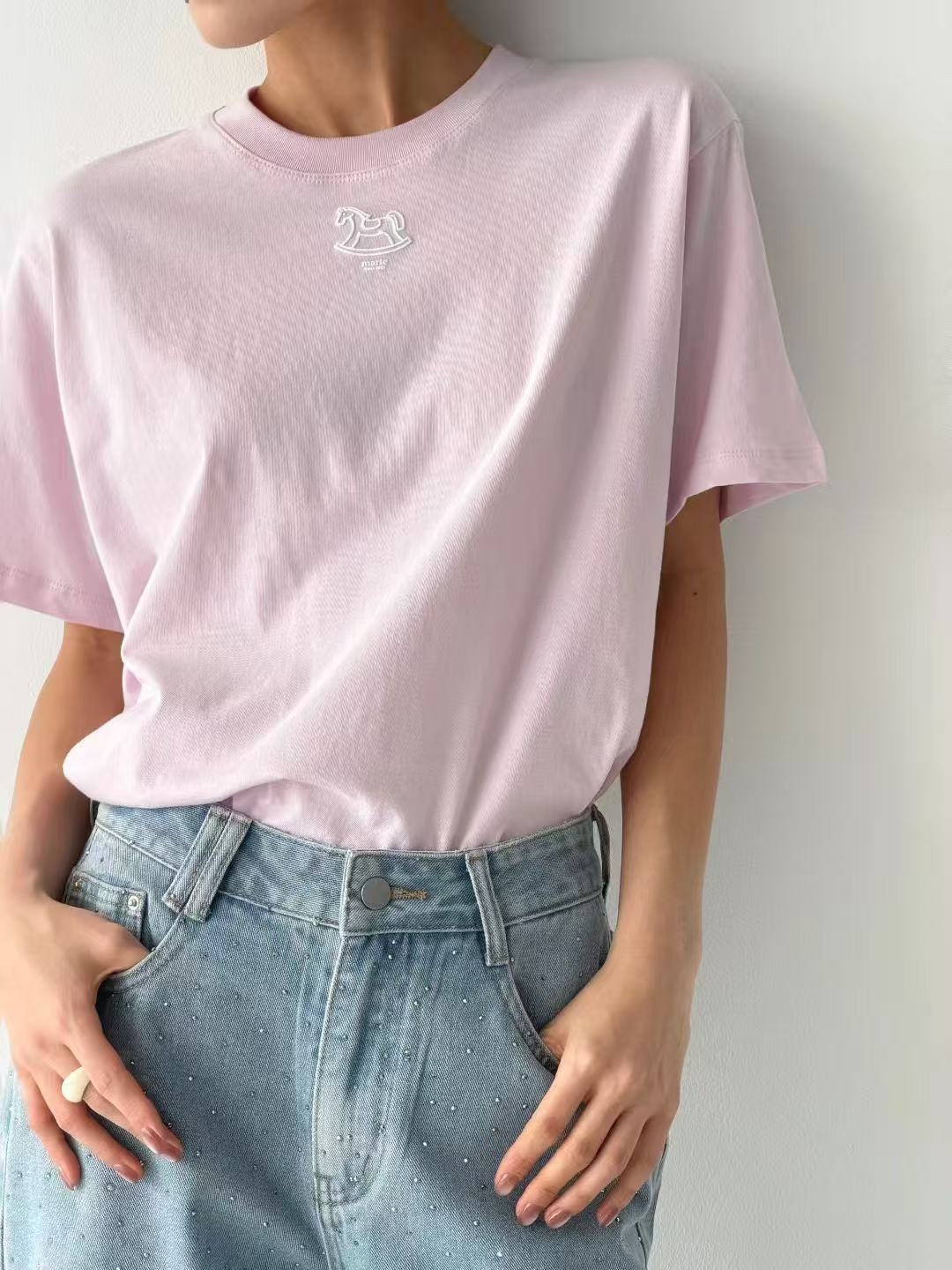 韓國直送Silicone Pony Print Tee - HLY & CHOCCICO