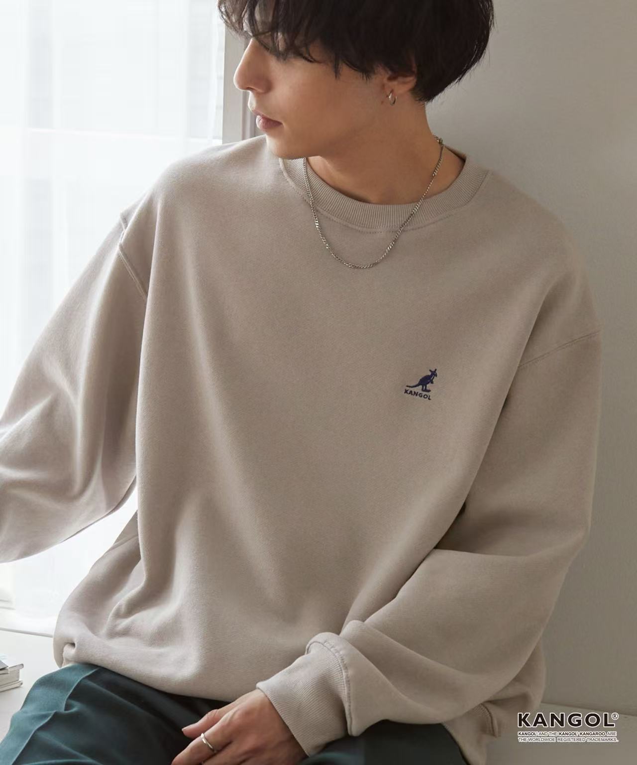 日本直送KANGOL Point Embroidery Oversized Sweat - HLY & CHOCCICO