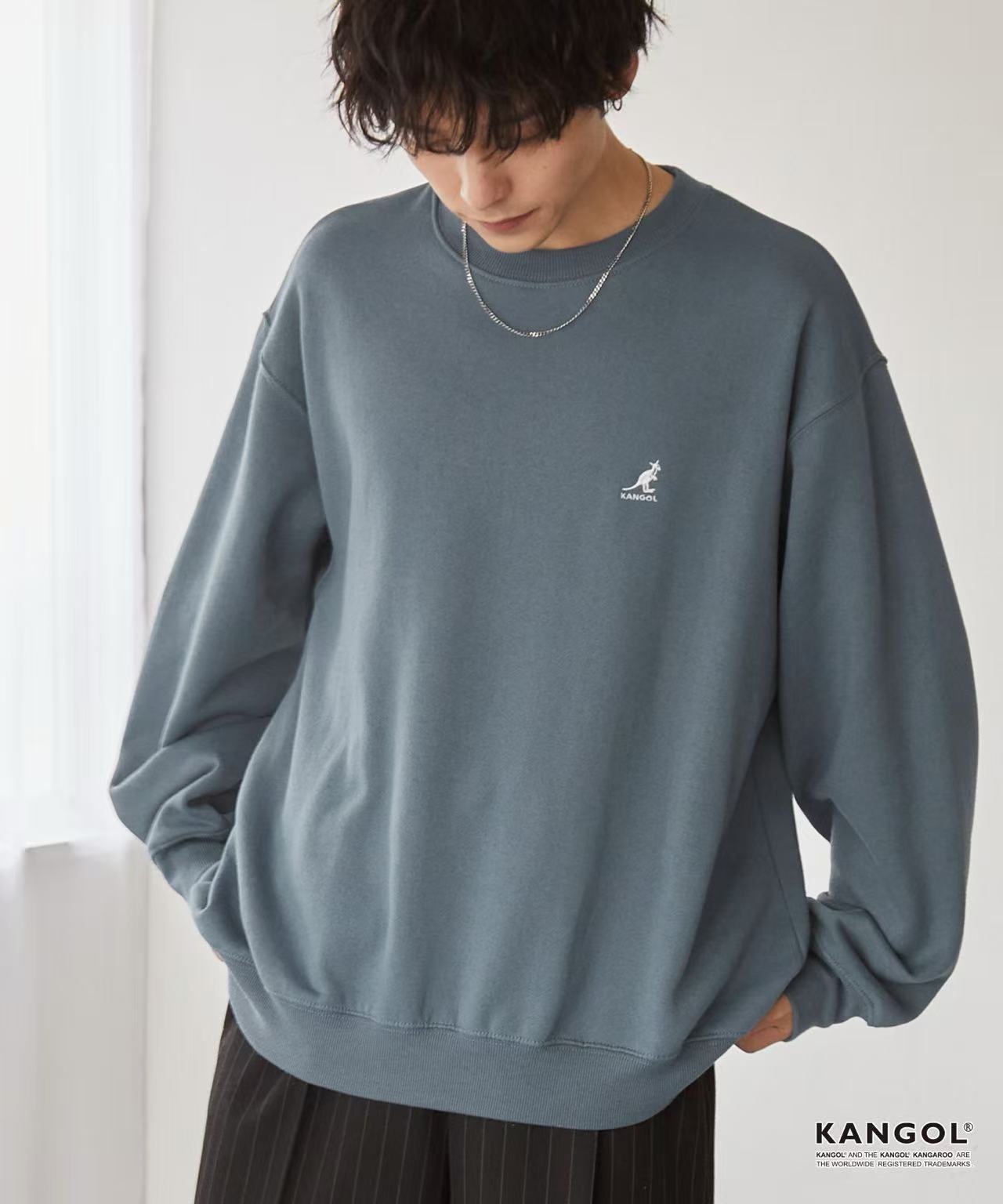 日本直送KANGOL Point Embroidery Oversized Sweat - HLY & CHOCCICO