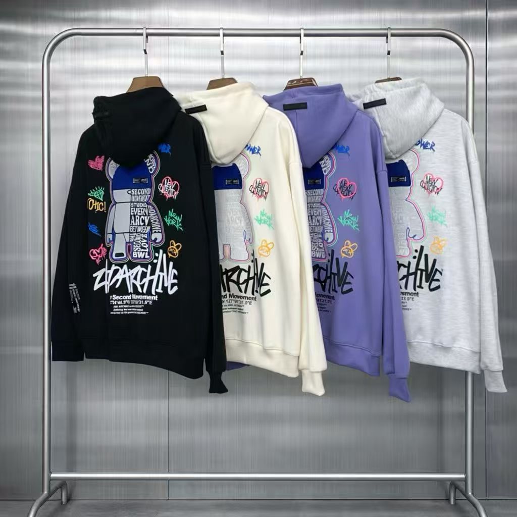 🇰🇷韓國直送🇰🇷 2nd ARCHIVE Colorful Bear Hoodie - HLY & CHOCCICO
