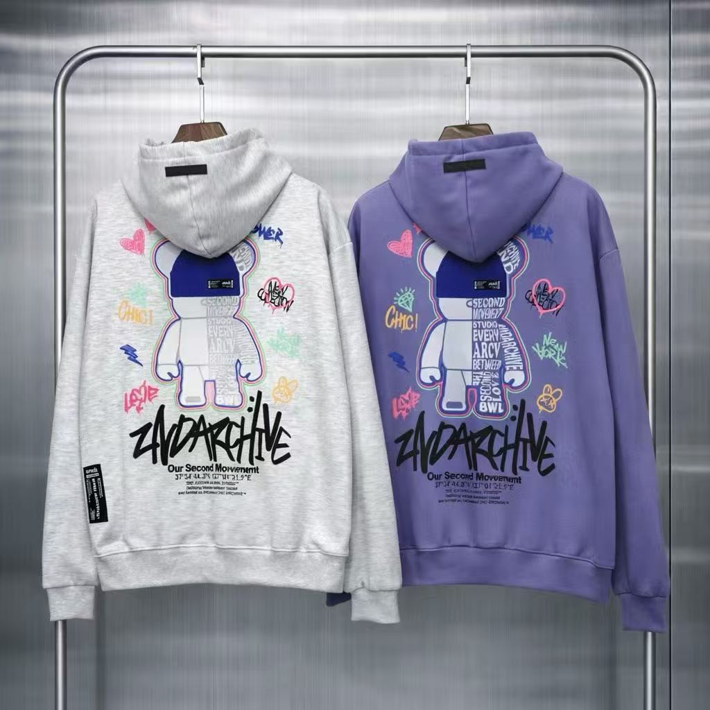 🇰🇷韓國直送🇰🇷 2nd ARCHIVE Colorful Bear Hoodie - HLY & CHOCCICO