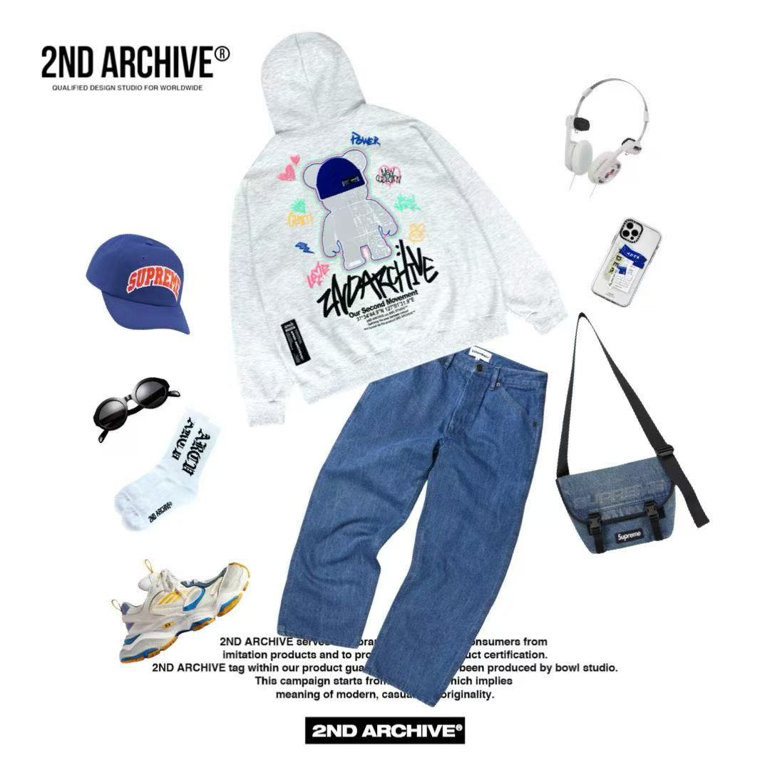 🇰🇷韓國直送🇰🇷 2nd ARCHIVE Colorful Bear Hoodie - HLY & CHOCCICO