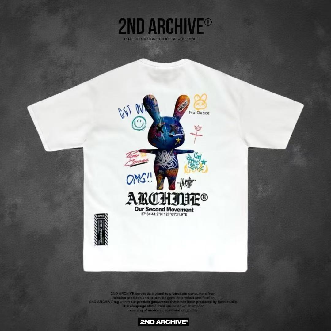 🇰🇷韓國直送🇰🇷 2ND ARCHIVE Graffiti Rabbit Tee - HLY & CHOCCICO