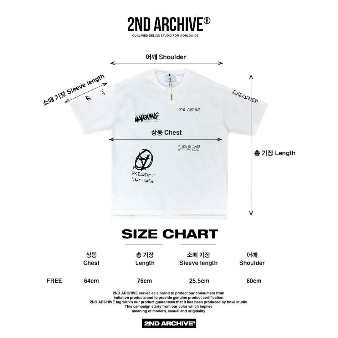 韓國直送🇰🇷 2ND ARCHIVE Achieve Print Tee - HLY & CHOCCICO