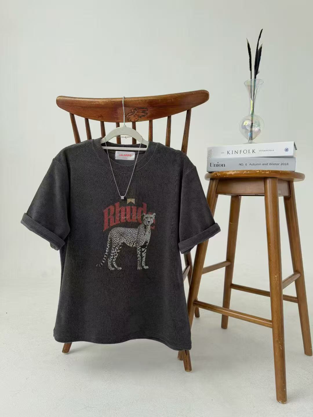 韓國直送Rhud Leopard Graphic Tee