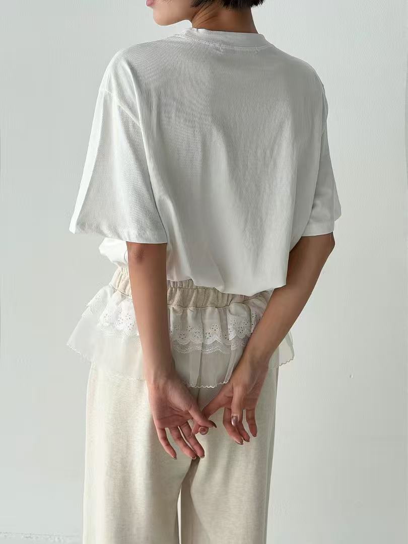 韓國直送Layered lace Top / Pants - HLY & CHOCCICO