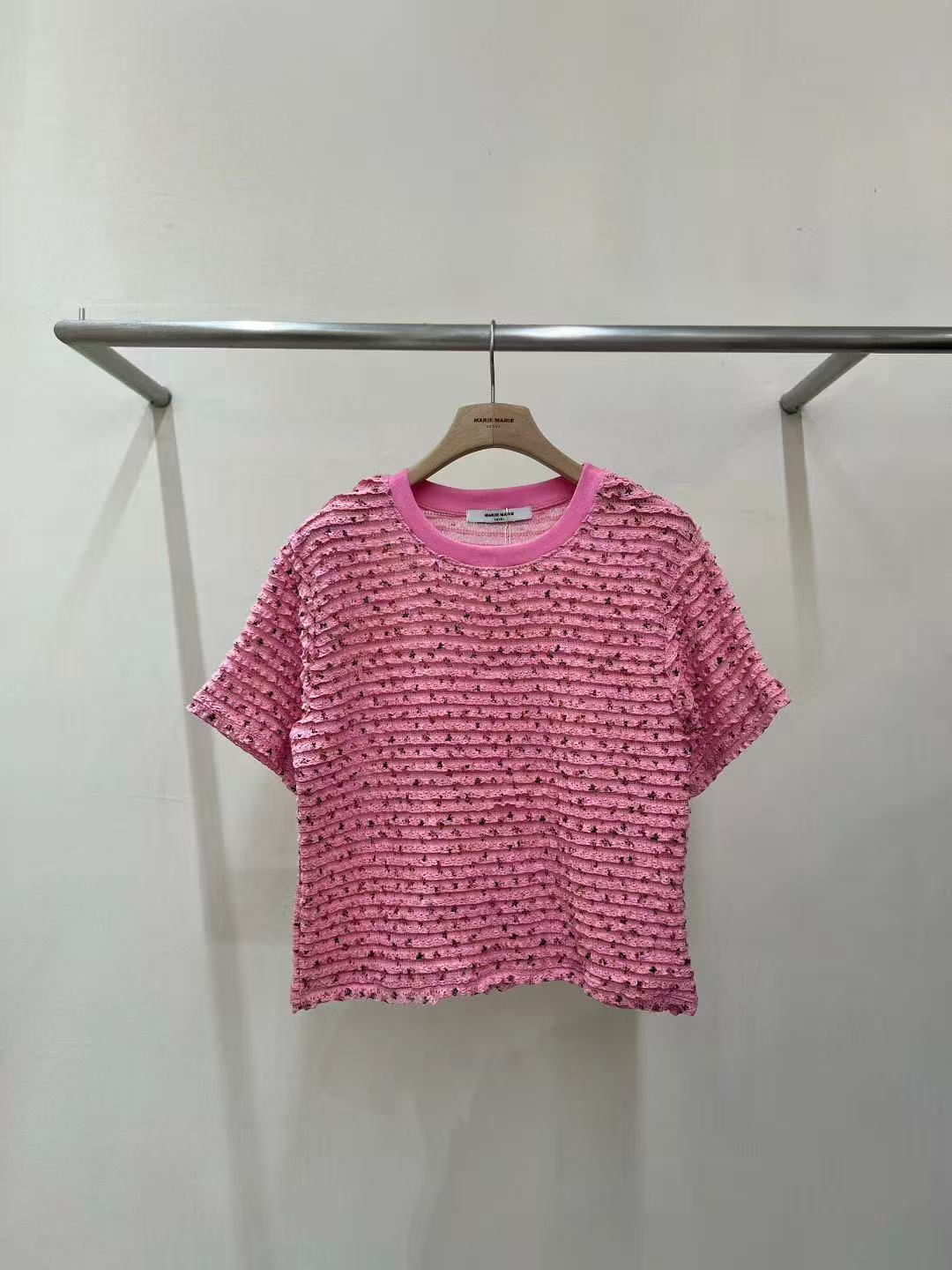 韓國直送Textured Lace Blossom Top