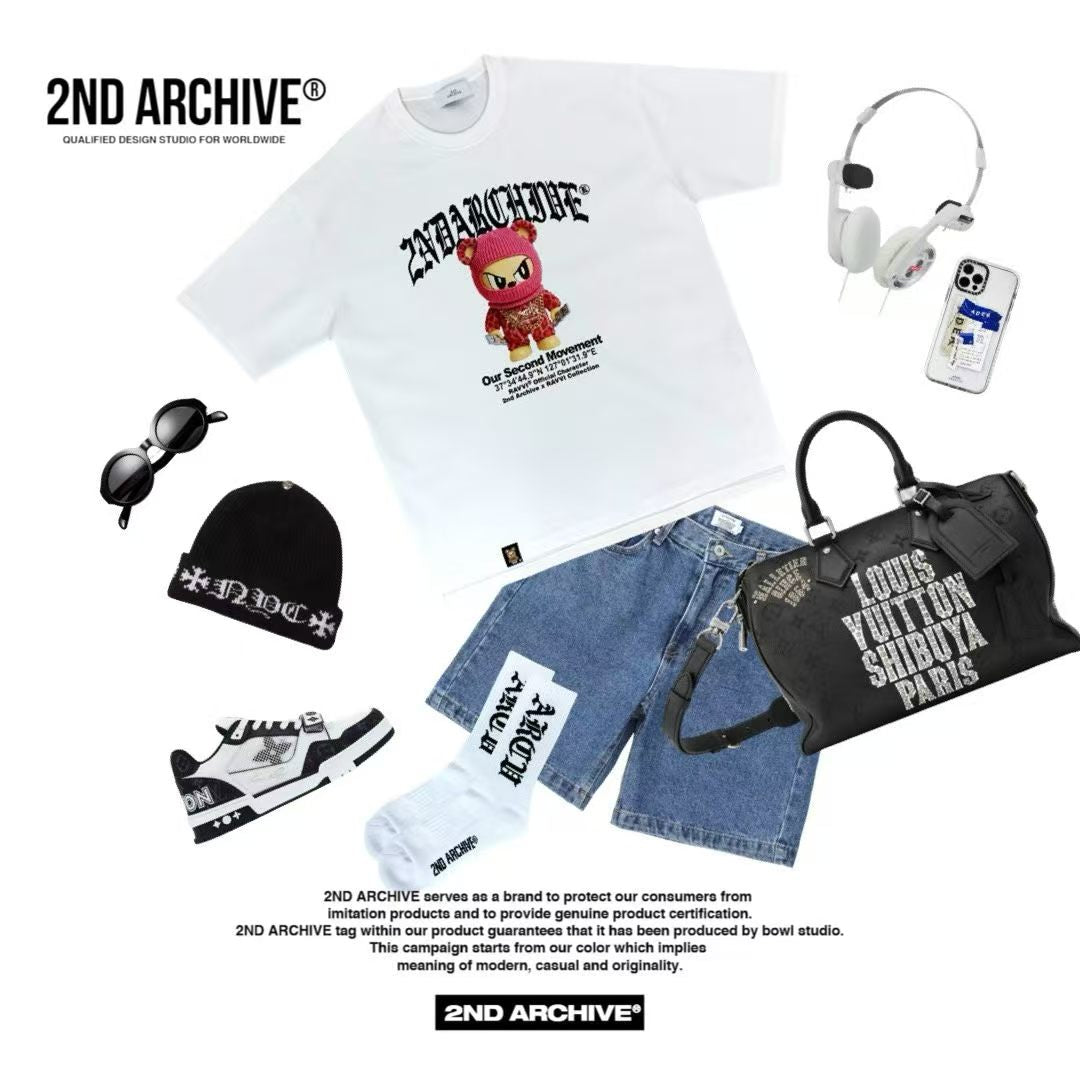 韓國直送🇰🇷 2ND ARCHIVE GangsterPinkRavibanalti Tee