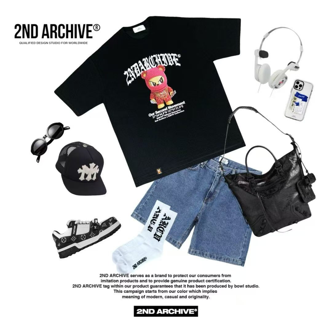 韓國直送🇰🇷 2ND ARCHIVE GangsterPinkRavibanalti Tee