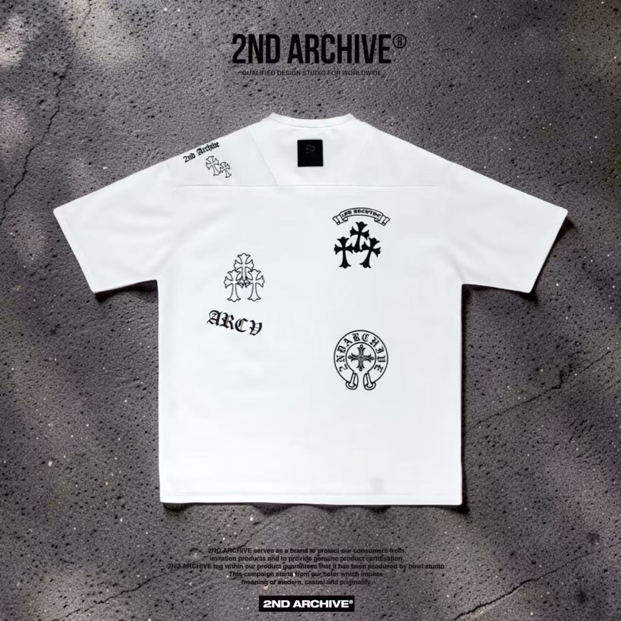 韓國直送🇰🇷 2ND ARCHIVE Assorted Cross Oversized Tee
