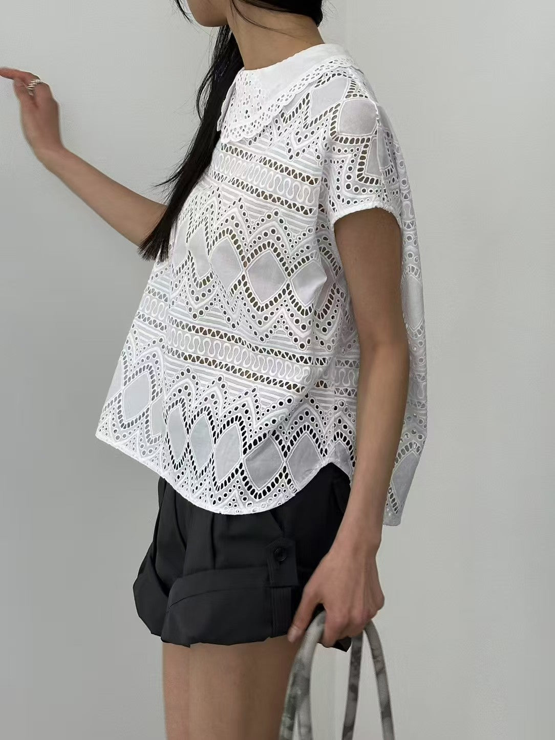 韓國直送Vintage Peter Pan Collar Lace Top / Pants 短褲