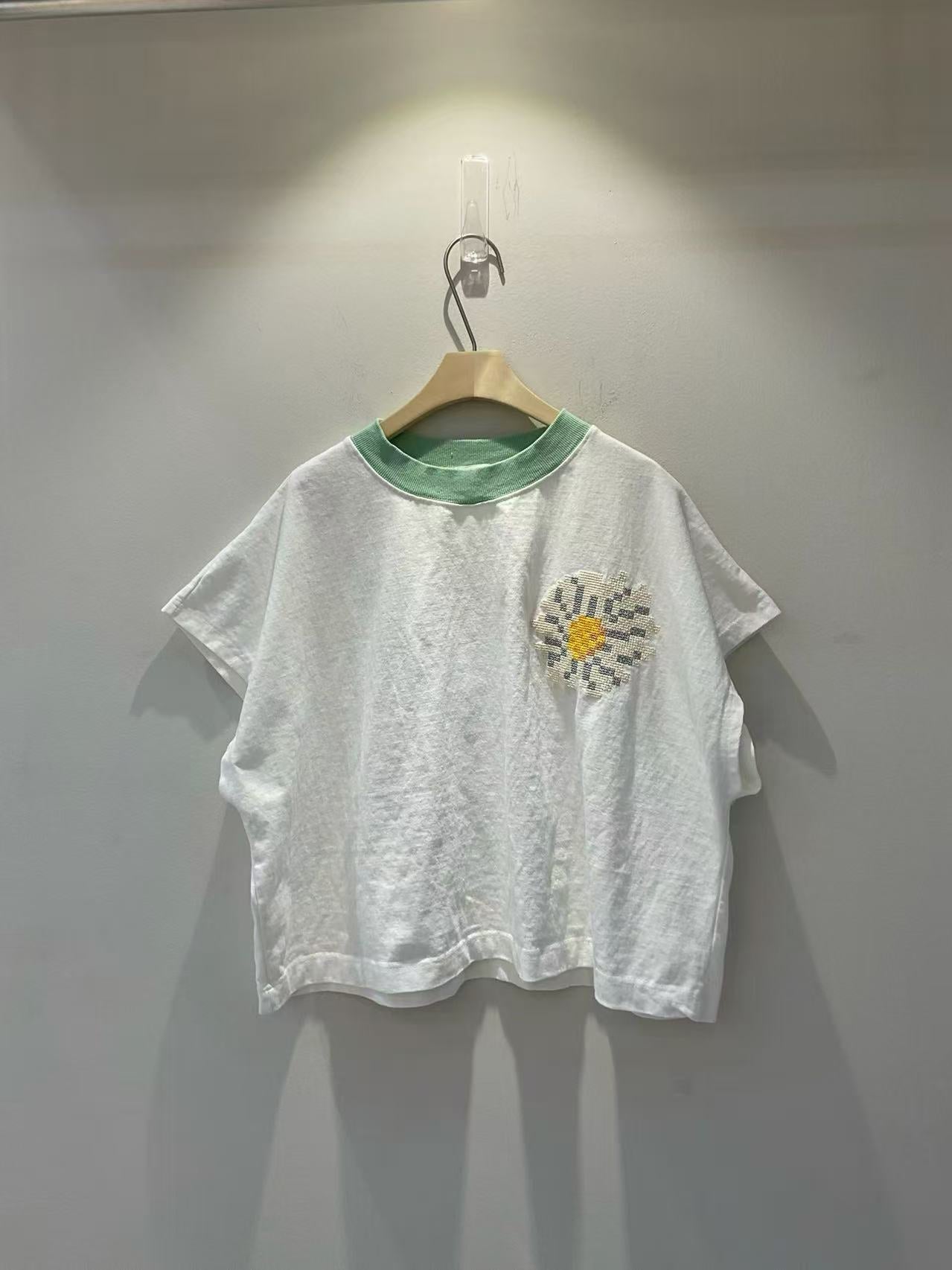 韓國直送Retro Stitch Boxy Tee