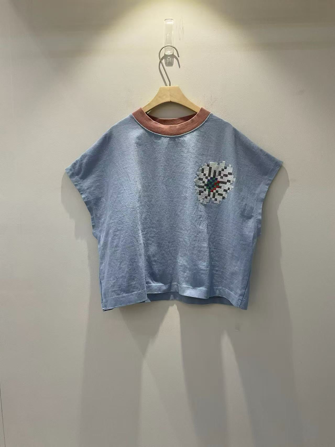 韓國直送Retro Stitch Boxy Tee