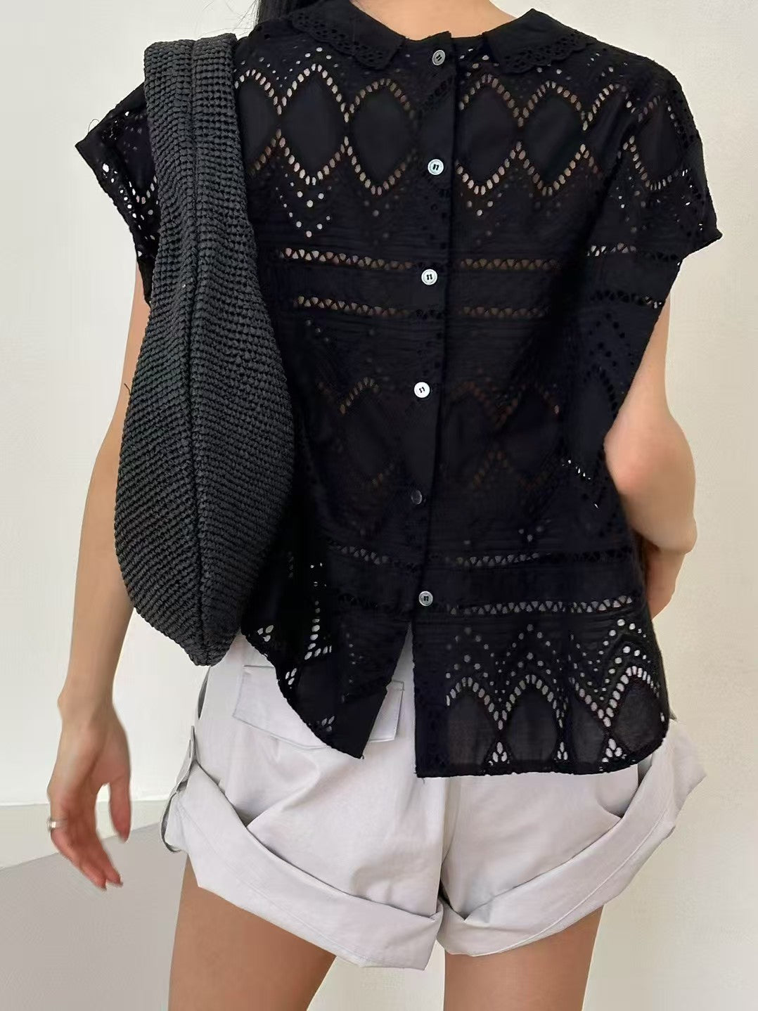 韓國直送Vintage Peter Pan Collar Lace Top / Pants 短褲