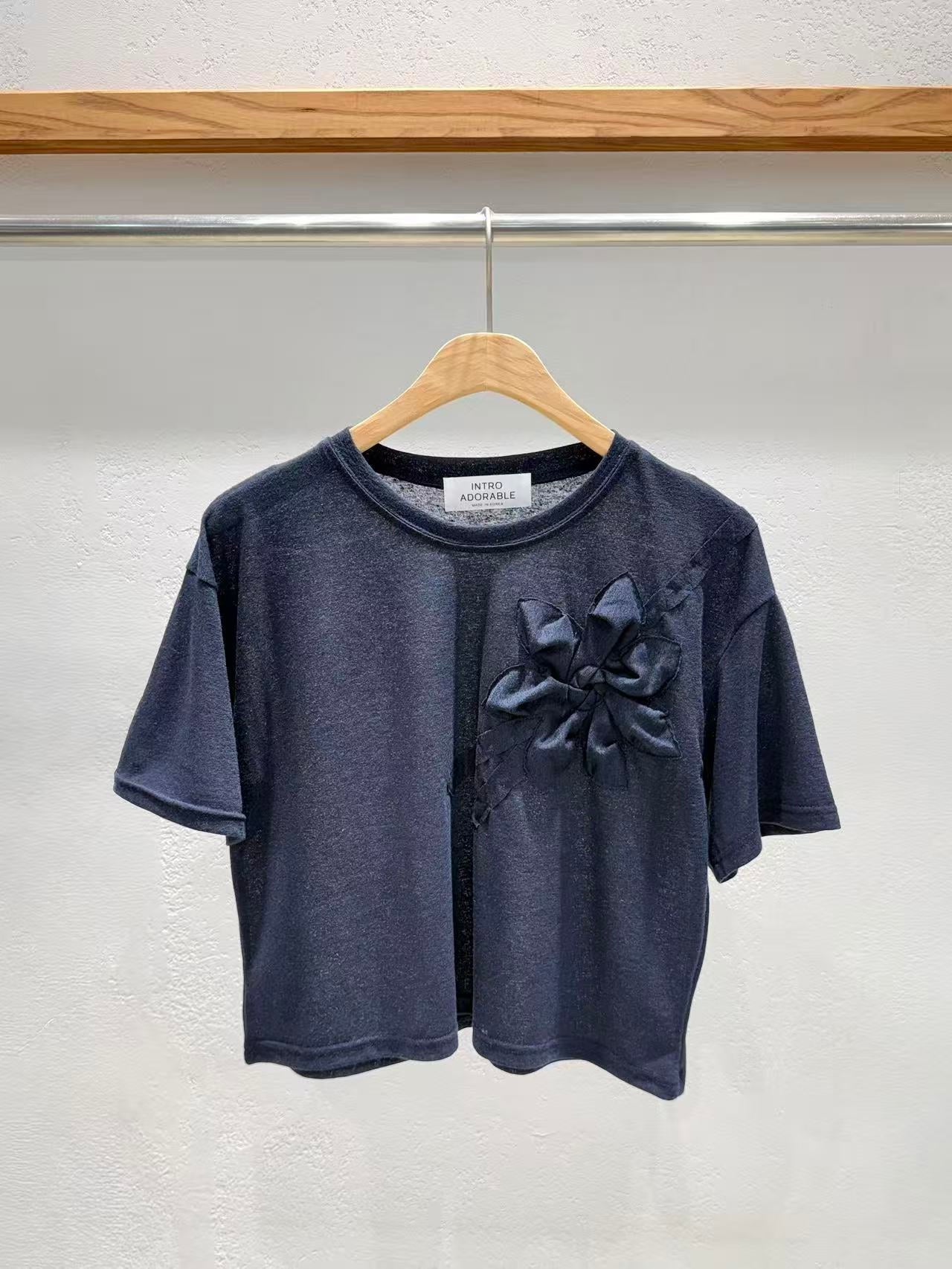 Petal Whispers Corsage Tee - Shipped Directly from Korea