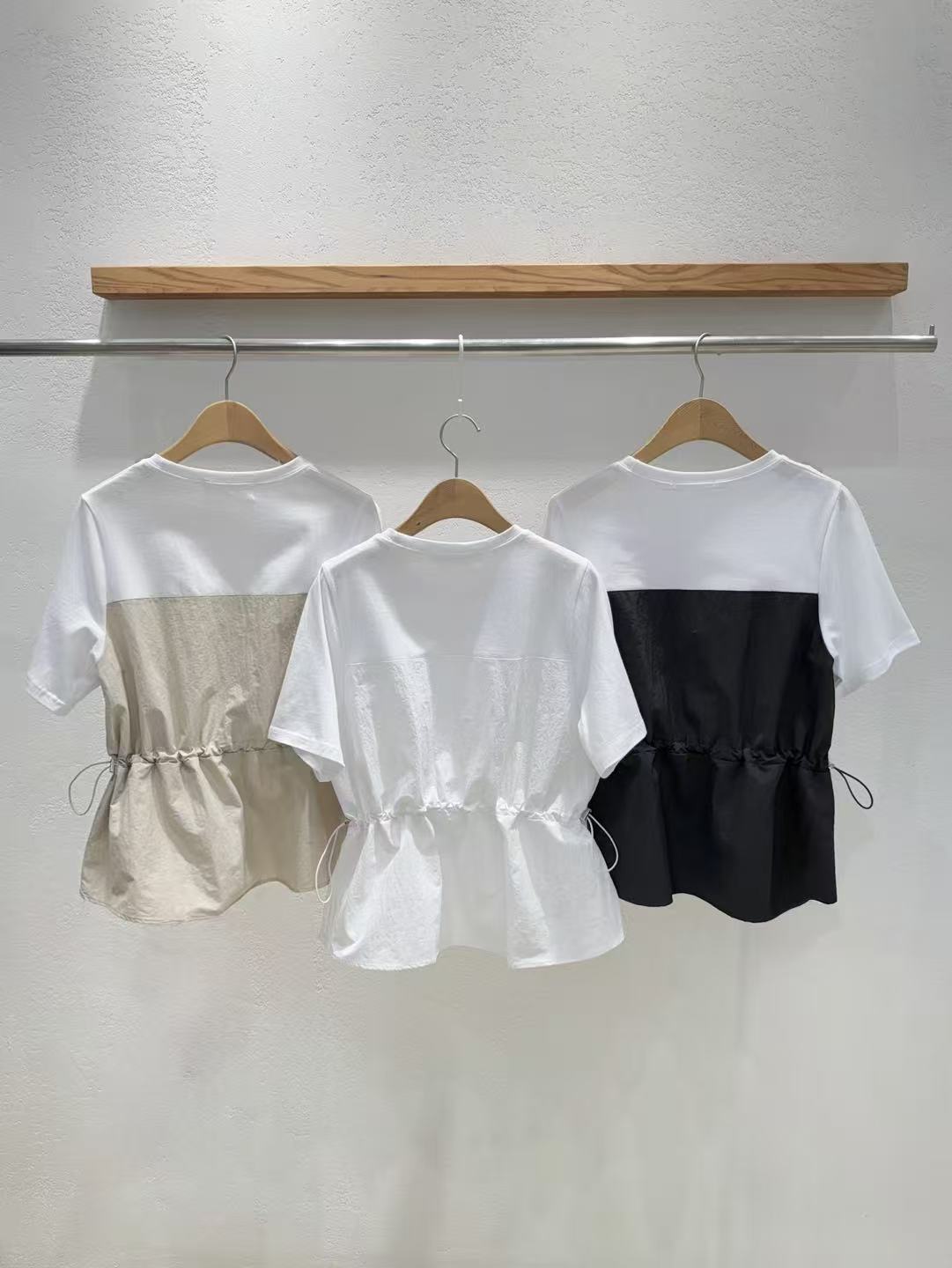 韓國直送Adora Layered Drawstring Tee