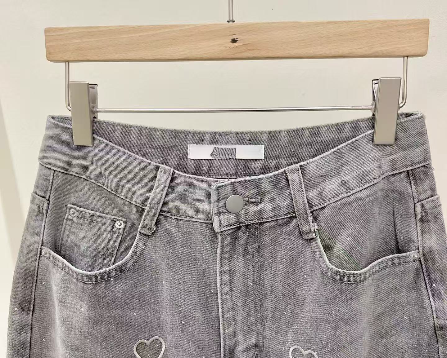 韓國直送Glitter Heart Jeans
