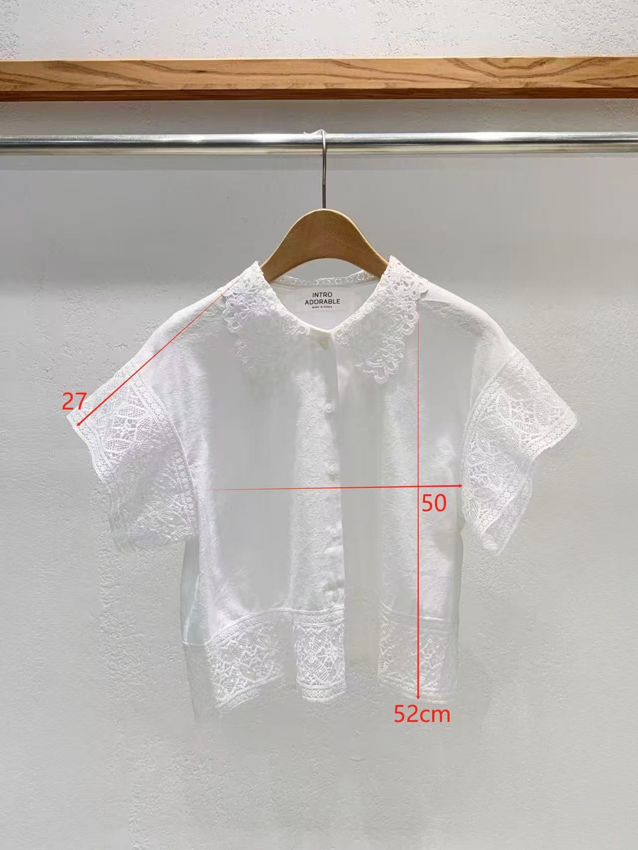 Direct from Korea Elysian Lace Collar Blouse