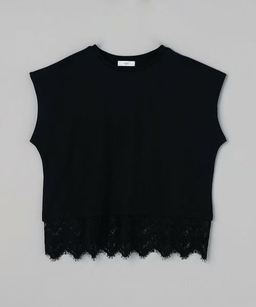 Direct from Japan Lacy Lace Hem Tee