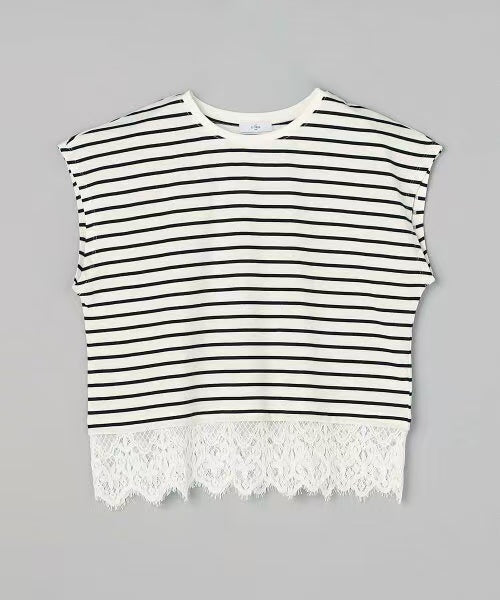 Direct from Japan Lacy Lace Hem Tee