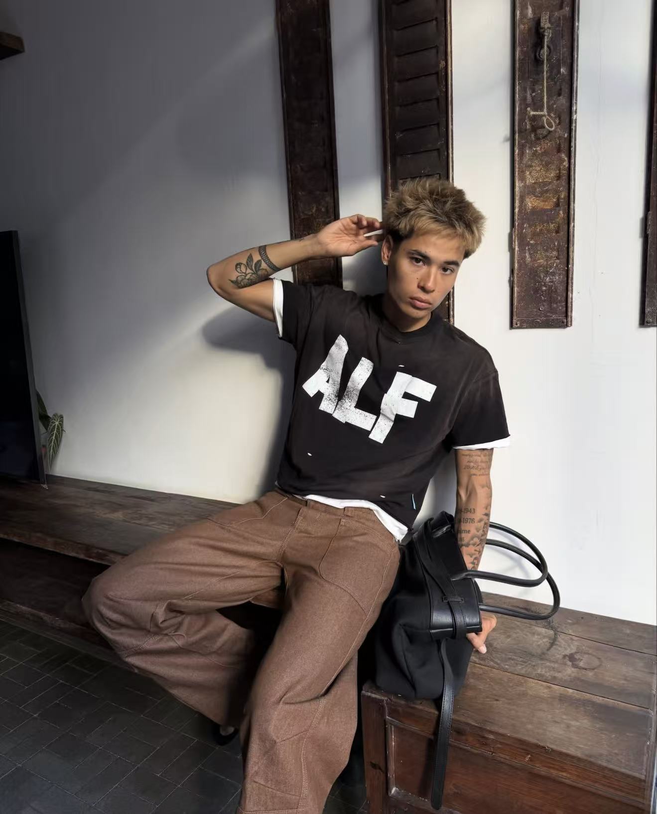 Alfaer Layering Sunfaded Tee