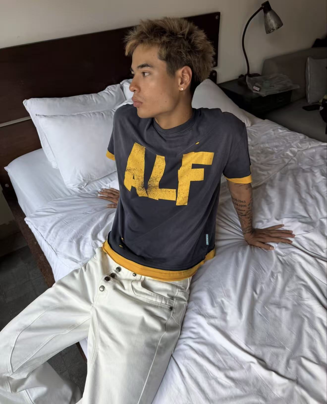 Alfaer Layering Sunfaded Tee