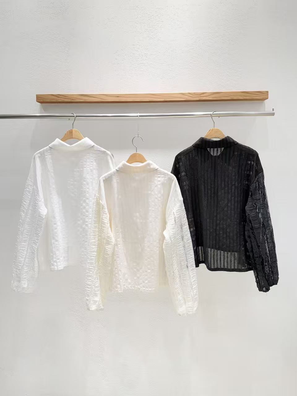 Korea Direct Luna Sheer Jacquard Shirt