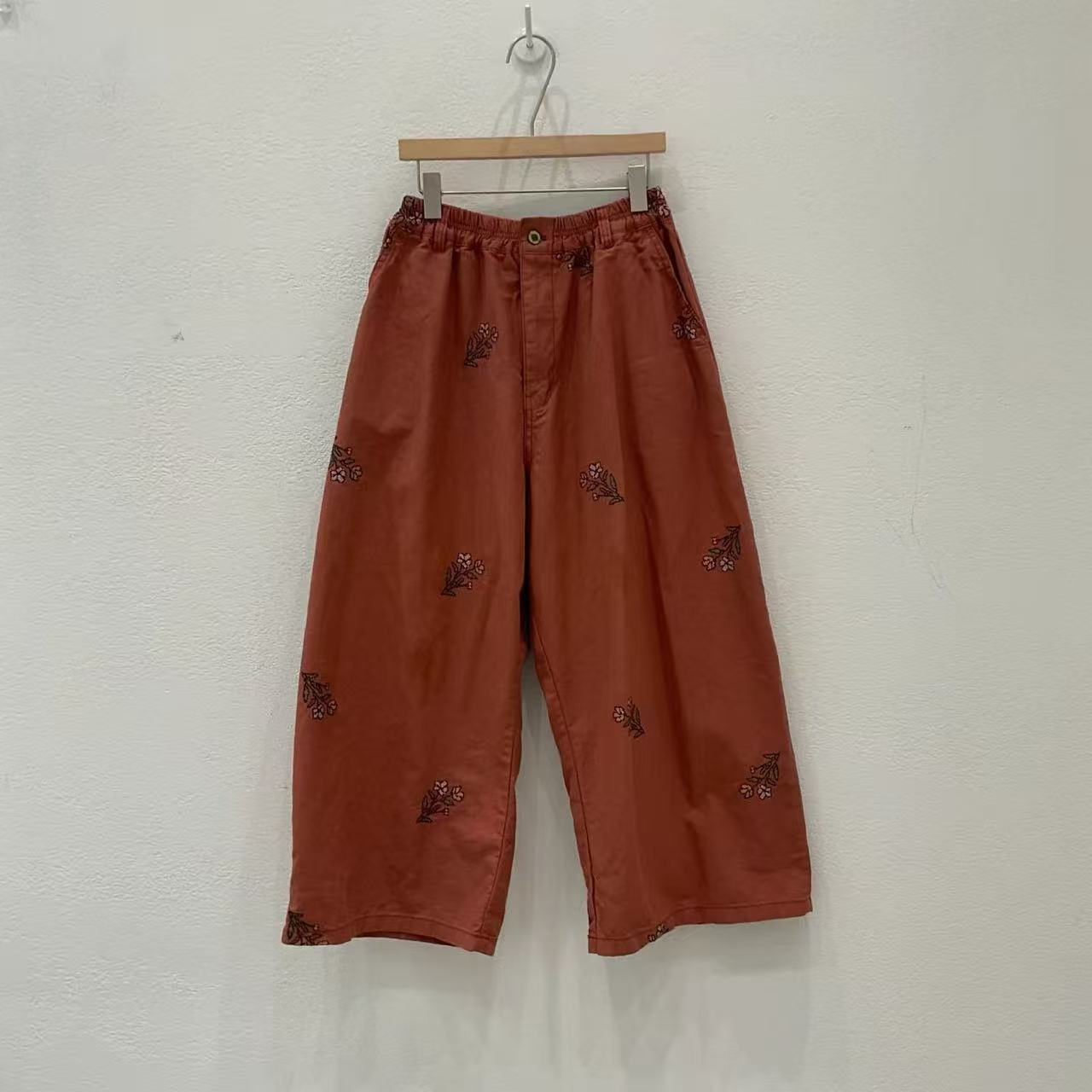 韓國直送V-Neck Floral Embroidered Cardigan /Pants