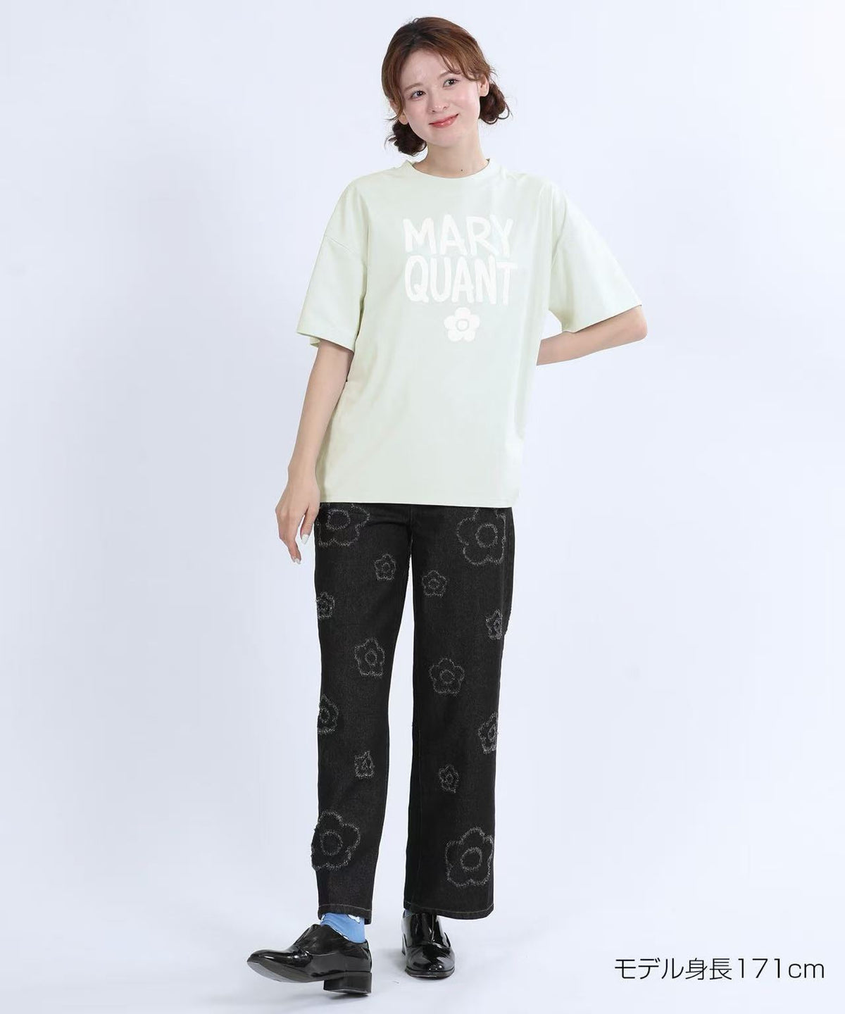 日本直送Mary Quant Painted Logo Tee