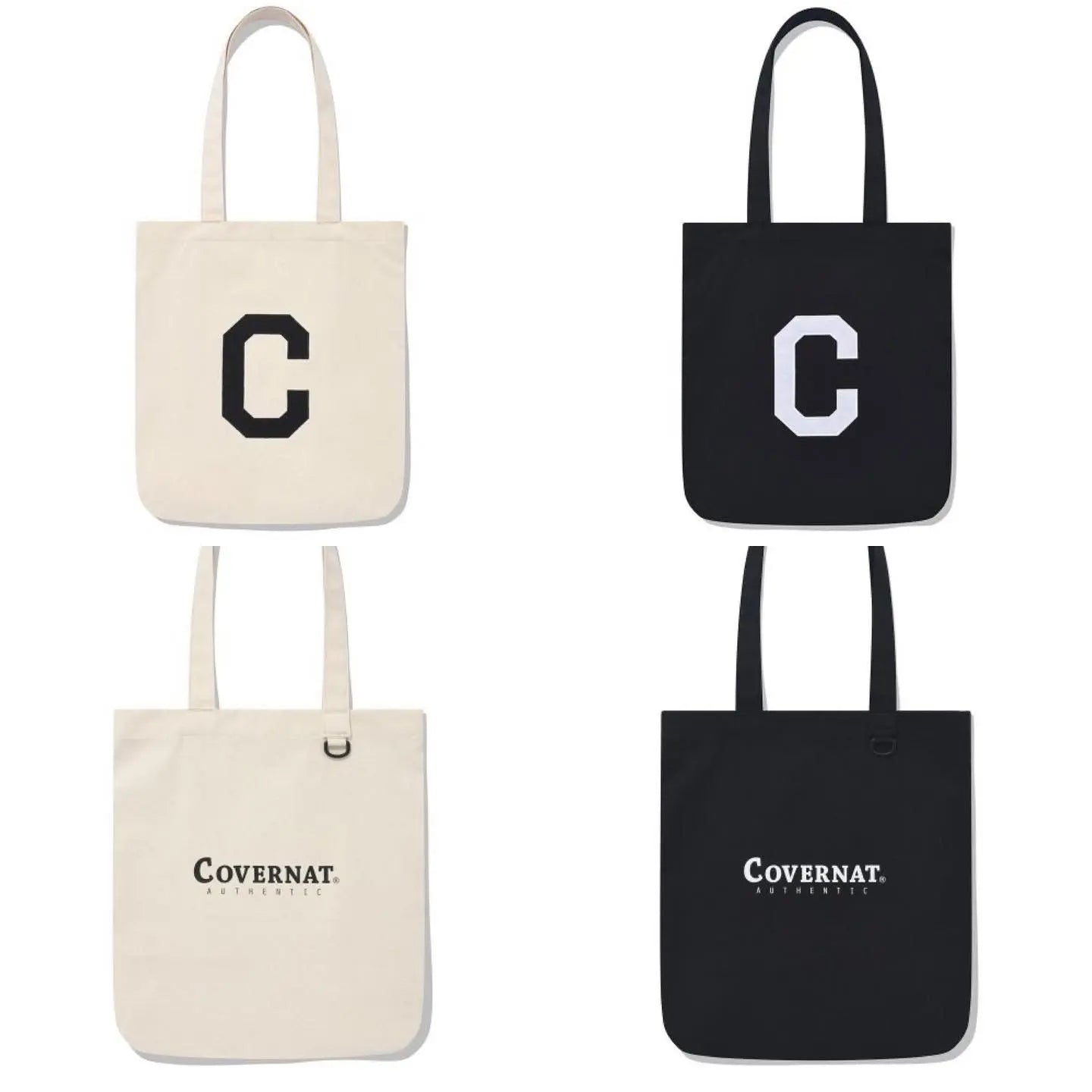 【一口價$256/個】韓國連線🇰🇷 韓國直送 COVERNAT Logo Canvas Tote Bag HLY & CHOCCICO