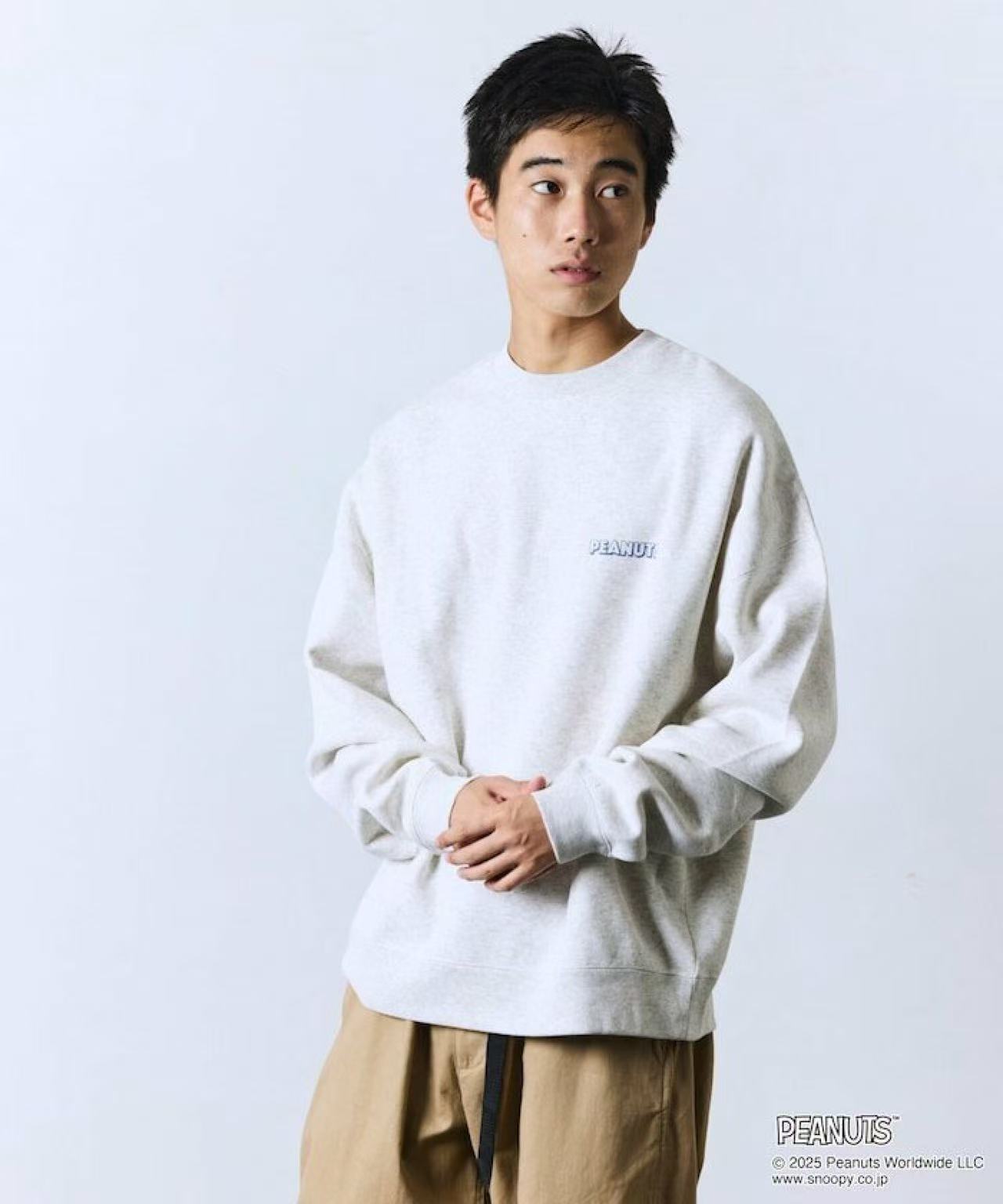 25AW Peanuts Back Print Crew Neck Sweatshirt - HLY & CHOCCICO