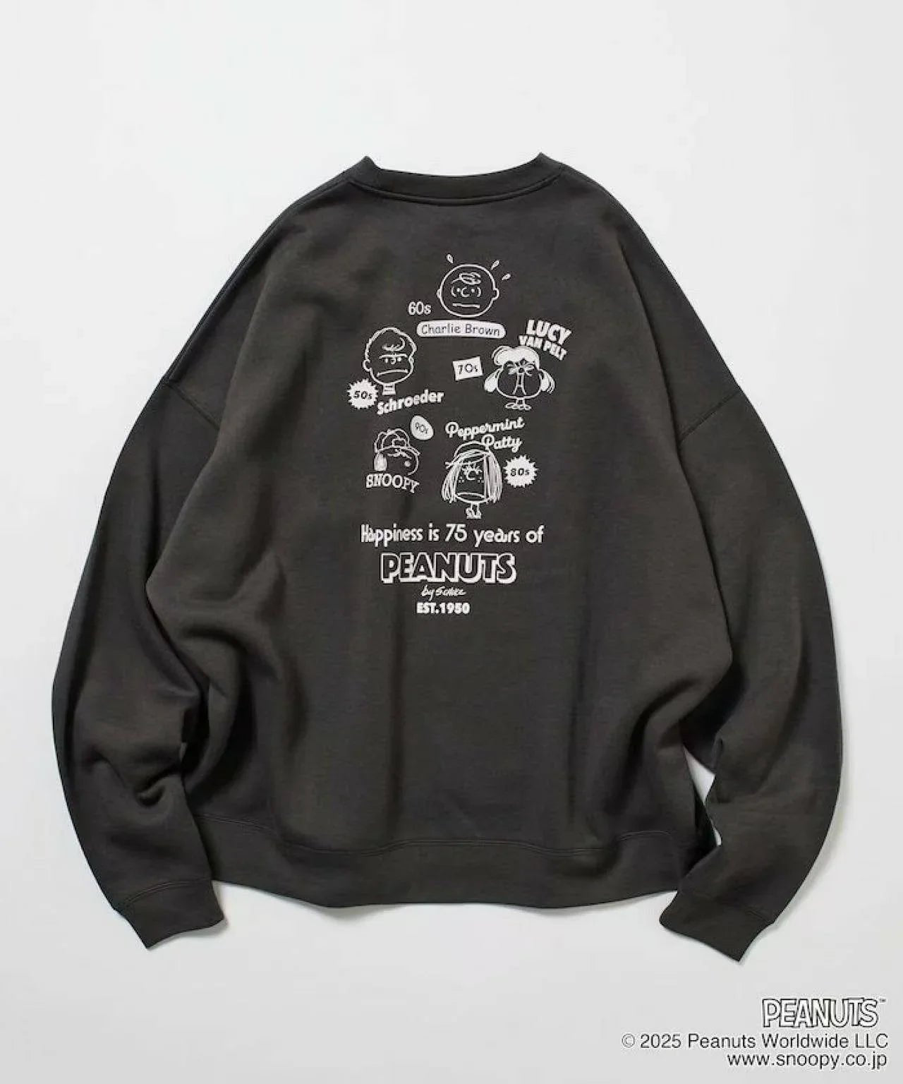 25AW Peanuts Back Print Crew Neck Sweatshirt - HLY & CHOCCICO