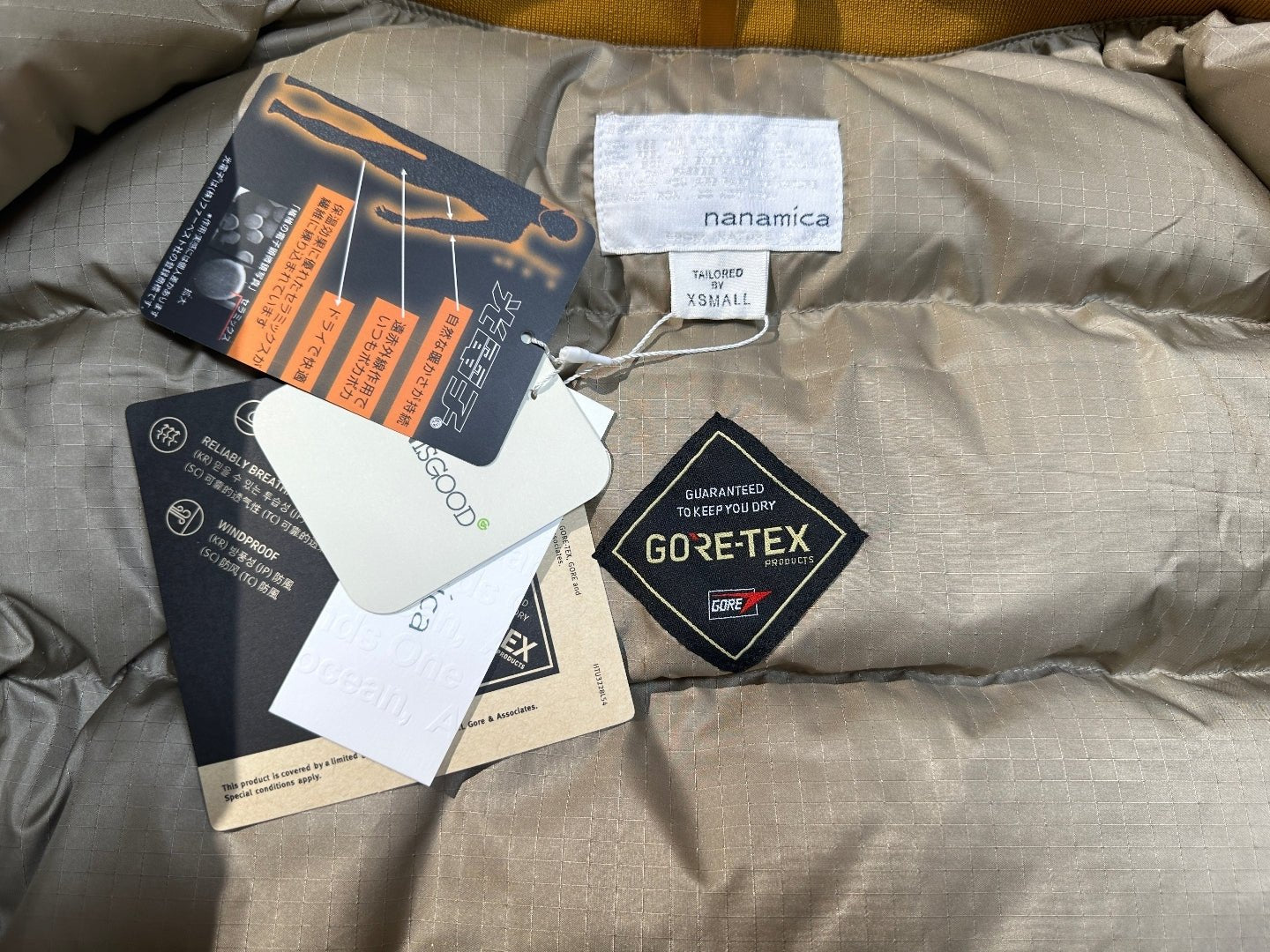 Nanamica 2L GORE-TEX 短羽絨 *橙色缺貨* HLY & CHOCCICO