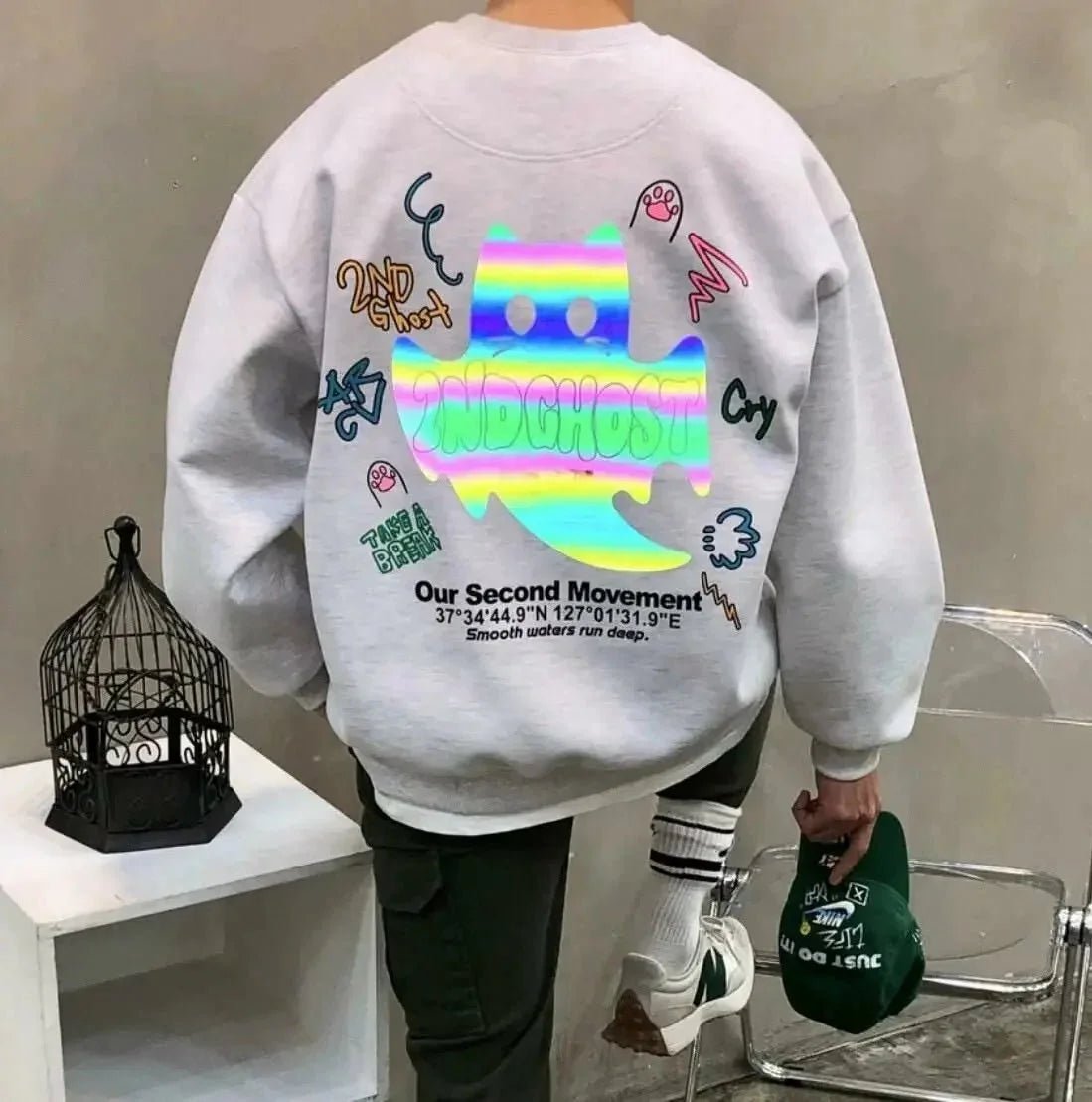 韓國直送🇰🇷 2ND ARCHIVE 2nd Ghost Sweatshirt - HLY & CHOCCICO
