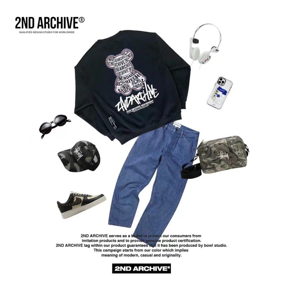 韓國直送🇰🇷 2ND ARCHIVE Alphabet Bear Hoodies - HLY & CHOCCICO