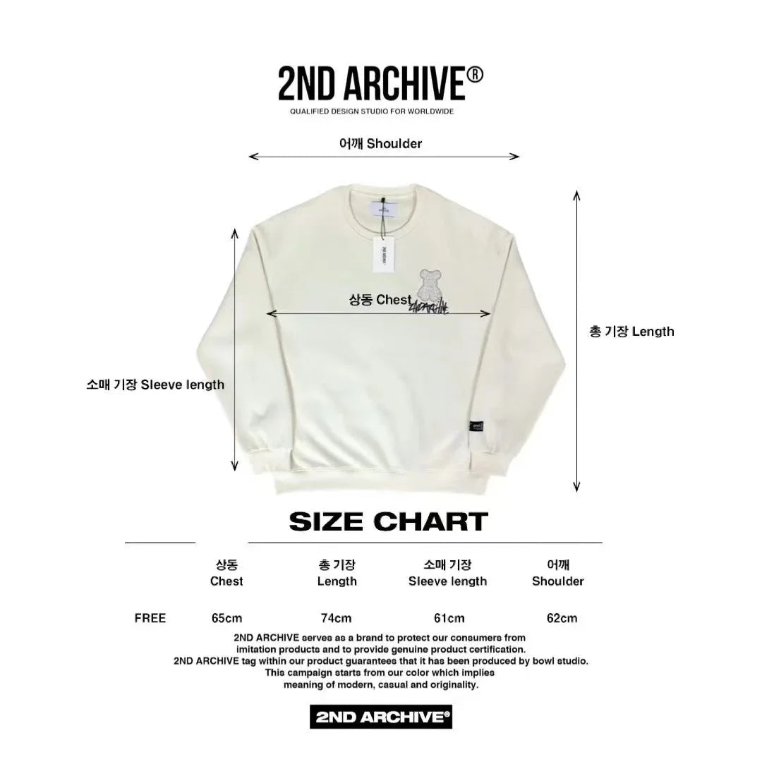 韓國直送🇰🇷 2ND ARCHIVE Alphabet Bear Hoodies - HLY & CHOCCICO