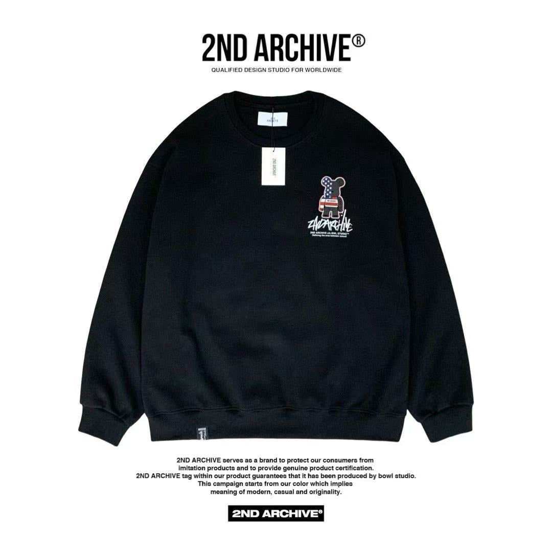 韓國直送🇰🇷 2ND ARCHIVE American Scotch Teddy Bear Sweatshirt HLY & CHOCCICO