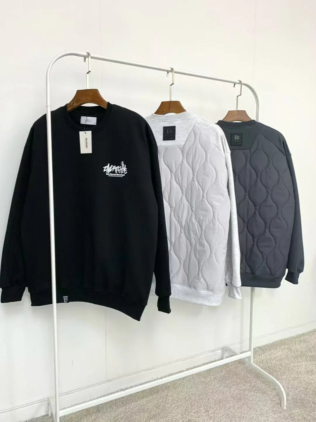 韓國直送 2ND ARCHIVE Basic Padded Sweatshirt - HLY & CHOCCICO