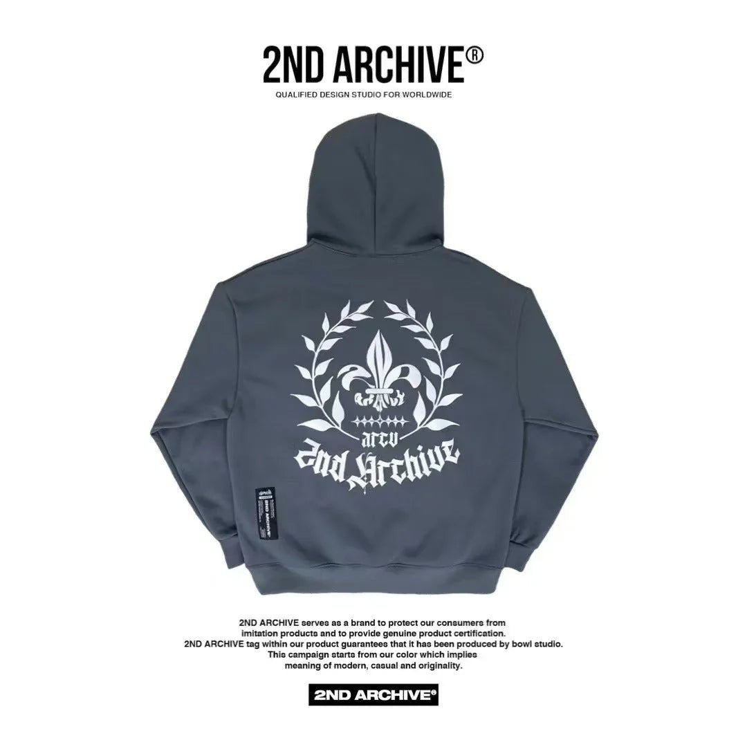 韓國直送🇰🇷 2ND ARCHIVE Bateri Scotch Fleece Hoodie - HLY & CHOCCICO