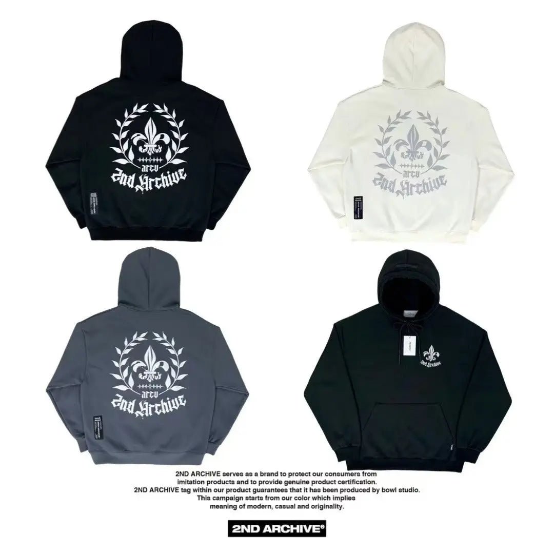 韓國直送🇰🇷 2ND ARCHIVE Bateri Scotch Fleece Hoodie - HLY & CHOCCICO