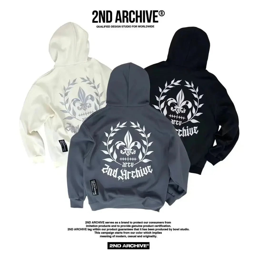 韓國直送🇰🇷 2ND ARCHIVE Bateri Scotch Fleece Hoodie - HLY & CHOCCICO