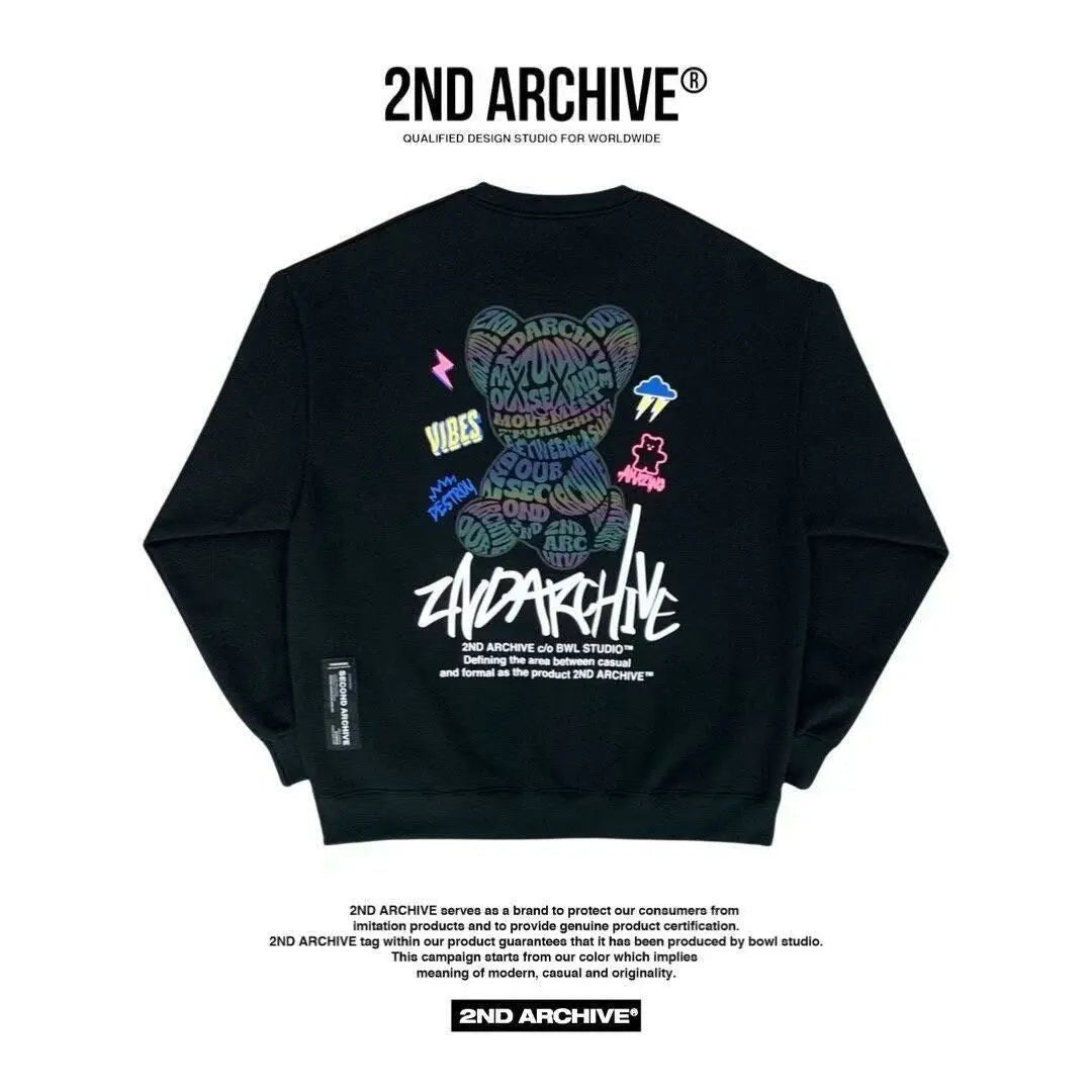 韓國直送🇰🇷 2ND ARCHIVE Bear Sweatshirt - HLY & CHOCCICO
