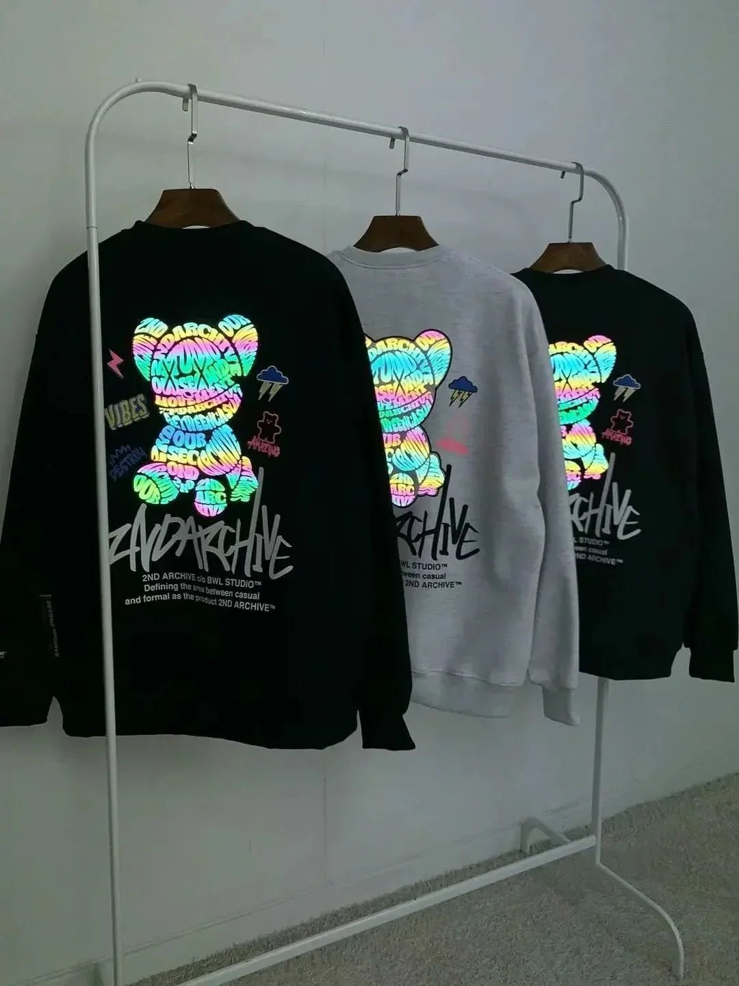 韓國直送🇰🇷 2ND ARCHIVE Bear Sweatshirt - HLY & CHOCCICO