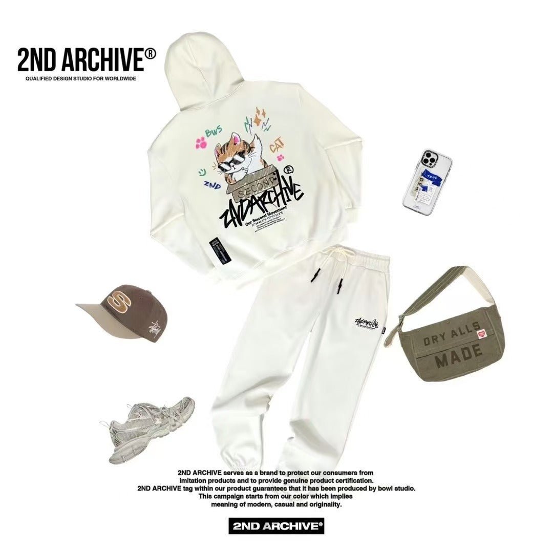 韓國直送🇰🇷 2ND ARCHIVE Box Cat Hoodie - HLY & CHOCCICO