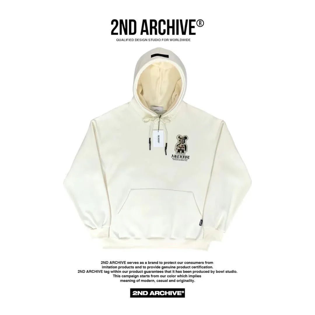 韓國直送🇰🇷 2ND ARCHIVE Camo Bear Scotch Fleece Hoodie - HLY & CHOCCICO