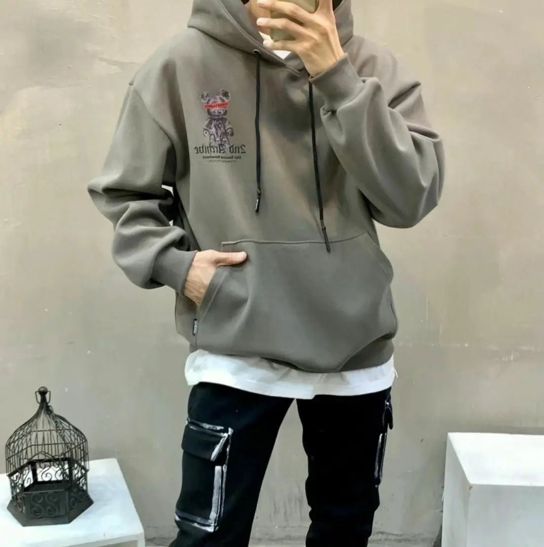 韓國直送🇰🇷 2ND ARCHIVE Captured Bear Hoodies - HLY & CHOCCICO