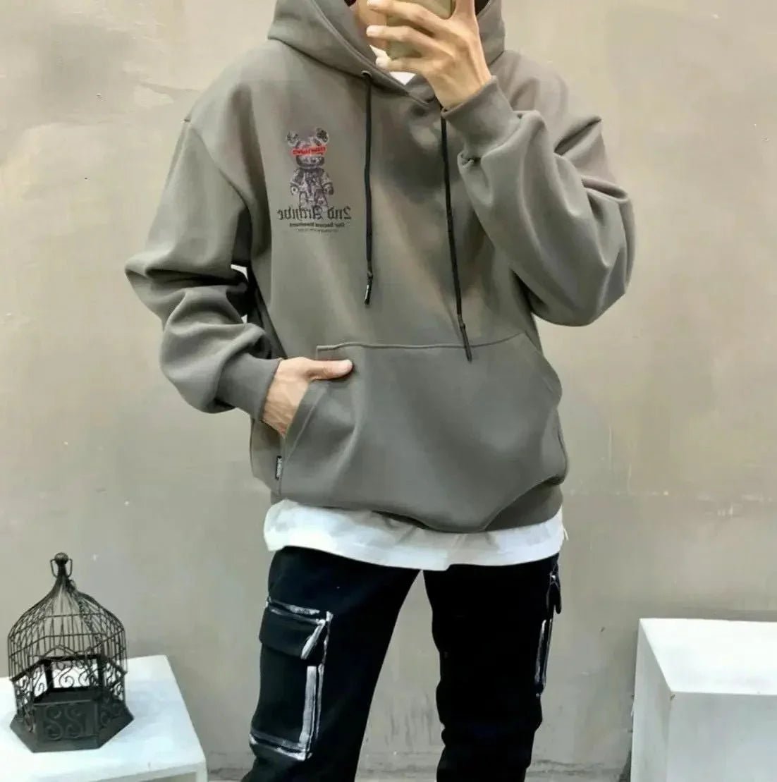 韓國直送🇰🇷 2ND ARCHIVE Captured Bear Hoodies - HLY & CHOCCICO