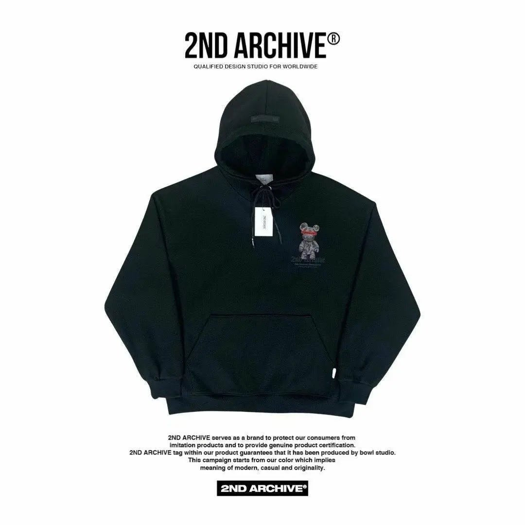 韓國直送🇰🇷 2ND ARCHIVE Captured Bear Hoodies - HLY & CHOCCICO